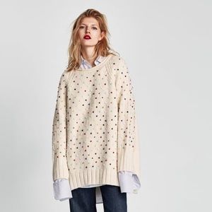 Zara Beaded Sweater